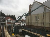 Concrete pour of ground floor walls